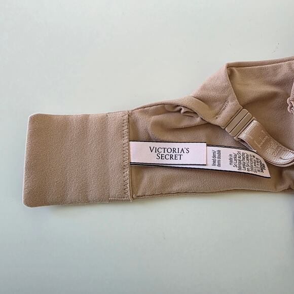 Victorias Secret Nude Lined Demi Bra Beige 38DDD Wireless Lightly Padded - Picture 8 of 14